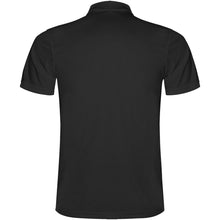 Load image into Gallery viewer, Monzha 150 g/m² short sleeve men's sports polo — Black (back)