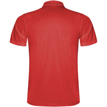 Load image into Gallery viewer, Monzha 150 g/m² short sleeve men's sports polo — Red (back)