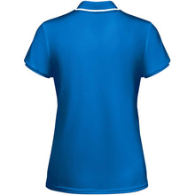 Load image into Gallery viewer, Tamil 150 g/m² short sleeve women's sports polo — Royal blue / White (back)