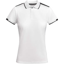 Load image into Gallery viewer, Tamil 150 g/m² short sleeve women's sports polo — White / Black