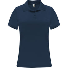 Load image into Gallery viewer, Monzha 150 g/m² short sleeve women's sports polo — Navy Blue
