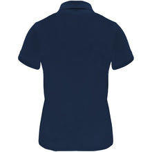 Load image into Gallery viewer, Monzha 150 g/m² short sleeve women's sports polo — Navy Blue (back)
