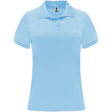 Load image into Gallery viewer, Monzha 150 g/m² short sleeve women's sports polo — Sky blue