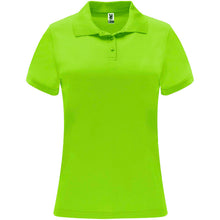 Load image into Gallery viewer, Monzha 150 g/m² short sleeve women's sports polo — Lime