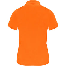 Load image into Gallery viewer, Monzha 150 g/m² short sleeve women's sports polo — Fluor Orange (back)