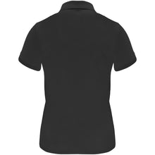 Load image into Gallery viewer, Monzha 150 g/m² short sleeve women's sports polo — Black (back)