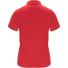 Load image into Gallery viewer, Monzha 150 g/m² short sleeve women's sports polo — Red (back)