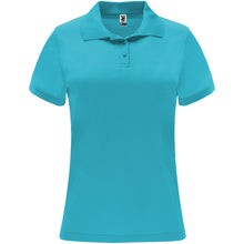 Load image into Gallery viewer, Monzha 150 g/m² short sleeve women's sports polo — Turquoise