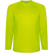 Load image into Gallery viewer, Montecarlo 150 g/m² long sleeve men's sports t-shirt — Fluor Yellow