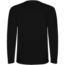 Load image into Gallery viewer, Montecarlo 150 g/m² long sleeve men's sports t-shirt — Black (back)