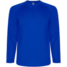 Load image into Gallery viewer, Montecarlo 150 g/m² long sleeve men's sports t-shirt — Blue