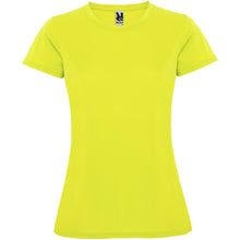 Load image into Gallery viewer, Montecarlo 150 g/m² short sleeve women's sports t-shirt — Fluor Yellow