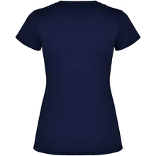 Load image into Gallery viewer, Montecarlo 150 g/m² short sleeve women's sports t-shirt — Navy Blue (back)