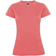 Load image into Gallery viewer, Montecarlo 150 g/m² short sleeve women's sports t-shirt — Fluor Coral