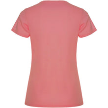 Load image into Gallery viewer, Montecarlo 150 g/m² short sleeve women's sports t-shirt — Fluor Coral (back)