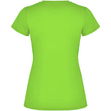 Load image into Gallery viewer, Montecarlo 150 g/m² short sleeve women's sports t-shirt — Lime (back)