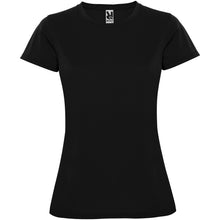 Load image into Gallery viewer, Montecarlo 150 g/m² short sleeve women's sports t-shirt — Black