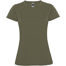 Load image into Gallery viewer, Montecarlo 150 g/m² short sleeve women's sports t-shirt — Militar Green