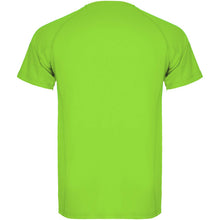 Load image into Gallery viewer, Montecarlo 150 g/m² short sleeve men's sports t-shirt — Lime (back)