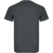 Load image into Gallery viewer, Montecarlo 150 g/m² short sleeve men's sports t-shirt — Dark Lead (back)