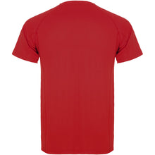 Load image into Gallery viewer, Montecarlo 150 g/m² short sleeve men's sports t-shirt — Red (back)