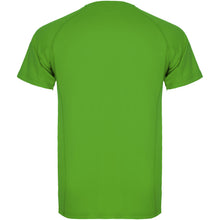 Load image into Gallery viewer, Montecarlo 150 g/m² short sleeve men's sports t-shirt — Fern green (back)