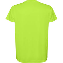 Load image into Gallery viewer, Estoril 125 g/m² short sleeve men's t-shirt — Fluor Green (back)