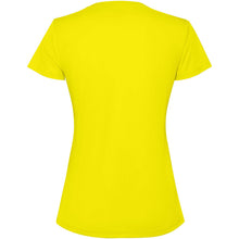 Load image into Gallery viewer, Estoril 125 g/m² short sleeve women's t-shirt — Fluor Yellow (back)