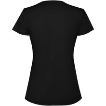 Load image into Gallery viewer, Estoril 125 g/m² short sleeve women's t-shirt — Black (back)
