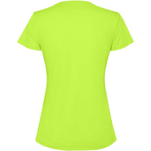 Load image into Gallery viewer, Estoril 125 g/m² short sleeve women's t-shirt — Fluor Green (back)