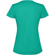 Load image into Gallery viewer, Estoril 125 g/m² short sleeve women's t-shirt — Jade green (back)