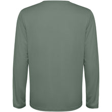 Load image into Gallery viewer, Estoril 125 g/m² long sleeve unisex t-shirt — Laurel green (back)