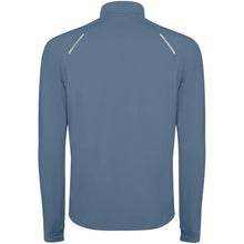Load image into Gallery viewer, Estambul 200 g/m² long sleeve men's half zip sweatshirt — Storm blue (back)