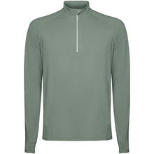 Load image into Gallery viewer, Estambul 200 g/m² long sleeve men's half zip sweatshirt — Laurel green