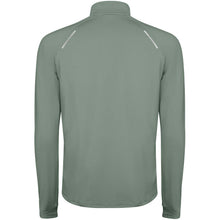 Load image into Gallery viewer, Estambul 200 g/m² long sleeve men's half zip sweatshirt — Laurel green (back)