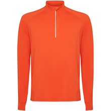Load image into Gallery viewer, Estambul 200 g/m² long sleeve men's half zip sweatshirt — Fire orange