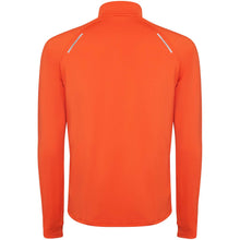 Load image into Gallery viewer, Estambul 200 g/m² long sleeve men's half zip sweatshirt — Fire orange (back)