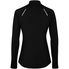 Load image into Gallery viewer, Estambul 200 g/m² long sleeve women's half zip sweatshirt — Black (back)