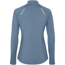 Load image into Gallery viewer, Estambul 200 g/m² long sleeve women's half zip sweatshirt — Storm blue (back)