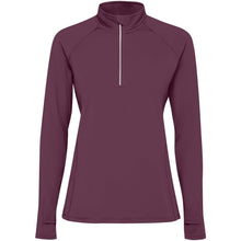 Load image into Gallery viewer, Estambul 200 g/m² long sleeve women's half zip sweatshirt — Plum red