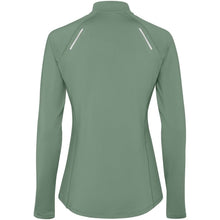 Load image into Gallery viewer, Estambul 200 g/m² long sleeve women's half zip sweatshirt — Laurel green (back)