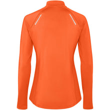 Load image into Gallery viewer, Estambul 200 g/m² long sleeve women's half zip sweatshirt — Fire orange (back)