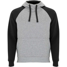Load image into Gallery viewer, Badet 280 g/m² unisex two-tone hoodie — Heather grey / Black