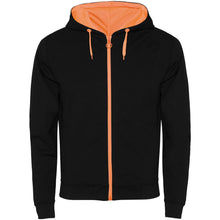 Load image into Gallery viewer, Fuji unisex sweat jacket — Black / Fluor Orange