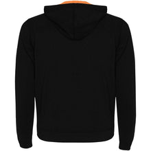Load image into Gallery viewer, Fuji unisex sweat jacket — Black / Fluor Orange (back)