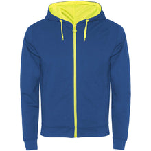 Load image into Gallery viewer, Fuji unisex sweat jacket — Royal blue / Fluor Yellow