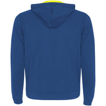 Load image into Gallery viewer, Fuji unisex sweat jacket — Royal blue / Fluor Yellow (back)