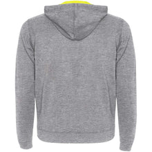 Load image into Gallery viewer, Fuji unisex sweat jacket — Heather grey / Fluor Yellow (back)