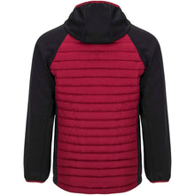 Load image into Gallery viewer, Minsk unisex hybrid insulated jacket — Red / Black (back)
