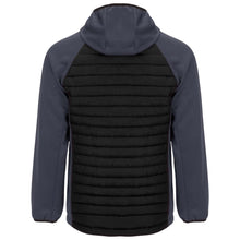 Load image into Gallery viewer, Minsk unisex hybrid insulated jacket — Black / Lead (back)